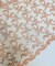 Coral Sequin Embroidered Lace Fabric by the Yard, 54" Wide Floral Mesh Lace with Double Scalloped Edges